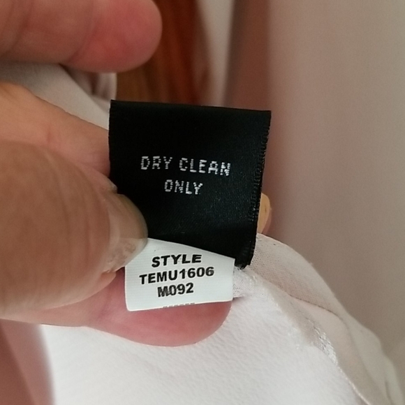 Ellen Tracy pink silk long sleeve blouse SZ 10 - Picture 7 of 8